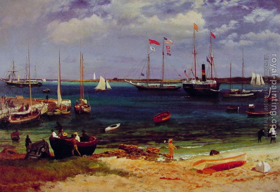 Albert Bierstadt : Nassau Harbor Albert Bierstadt : Nassau Harbor